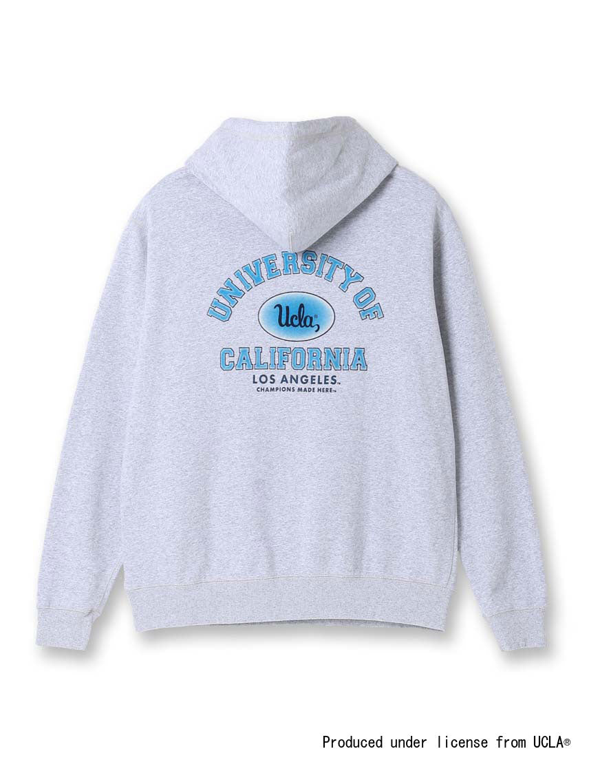 美品chewick UCLAパーカー東洋エンタープライズXL UCLA 静電フロッキー カレッジプルパーカー｜NUTMEG(ナツメグ)公式