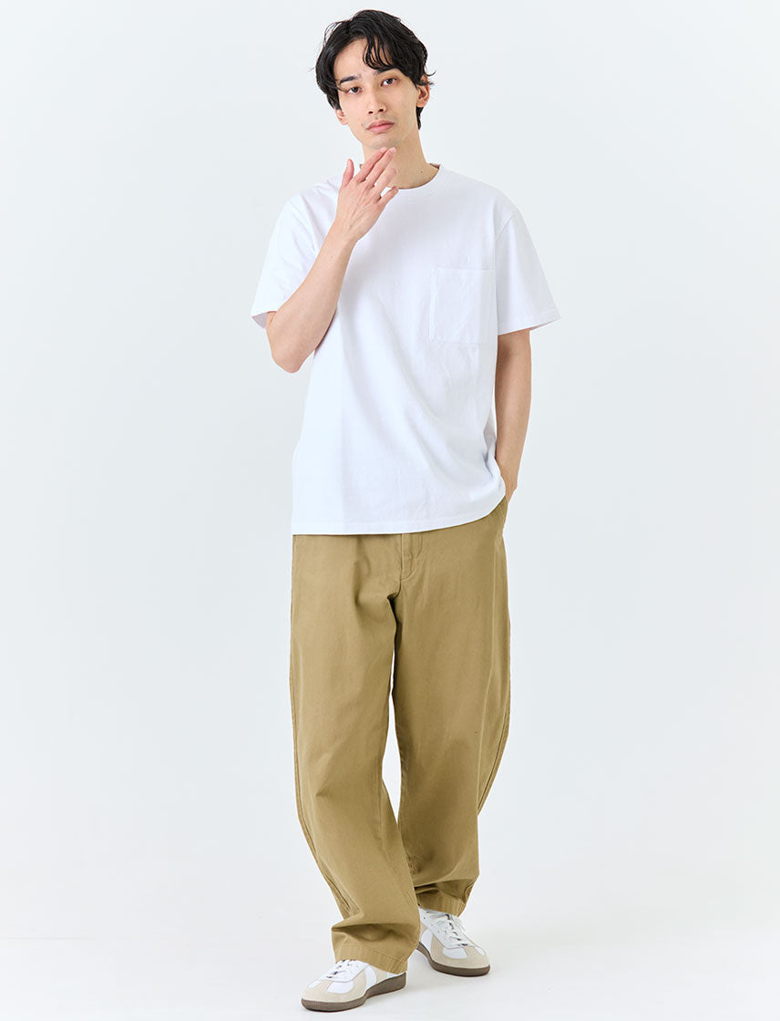 
                  
                    [NUTMEG MILLS] USA Cotton Pocket T-shirt
                  
                