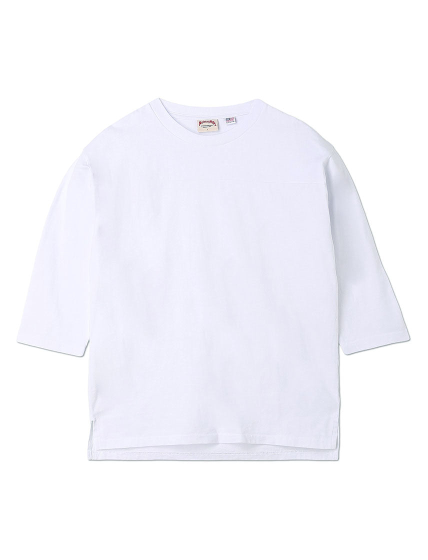 
                  
                    【NUTMEG MILLS】美國棉拼接七分袖T恤
                  
                