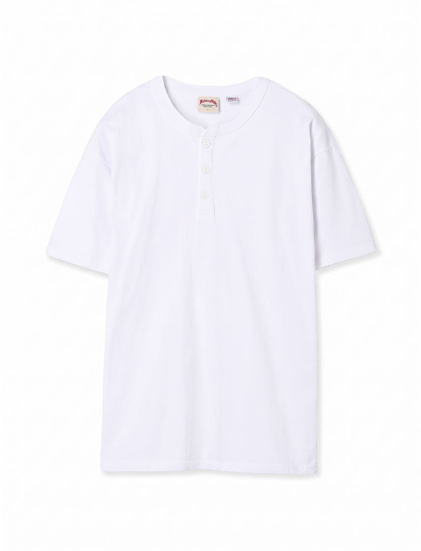 
                  
                    [NUTMEG MILLS] USA Cotton Henley Neck T-shirt
                  
                