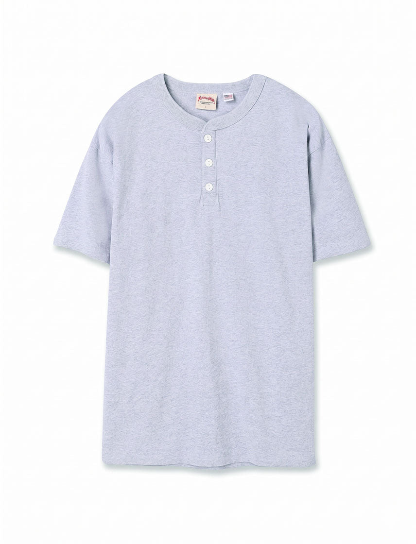 
                  
                    [NUTMEG MILLS] USA Cotton Henley Neck T-shirt
                  
                