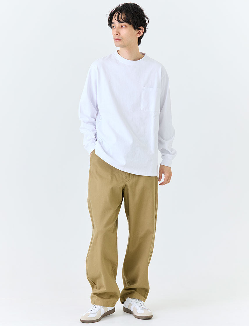 
                  
                    【NUTMEG MILLS】美國棉質 口袋長袖T恤
                  
                