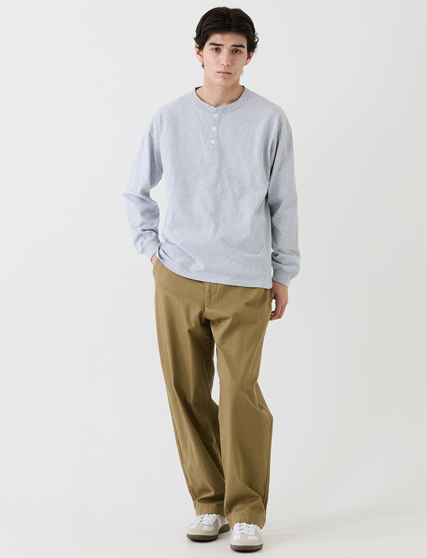 
                  
                    【NUTMEG MILLS】USAコットン ヘンリーネック ロンT
                  
                
