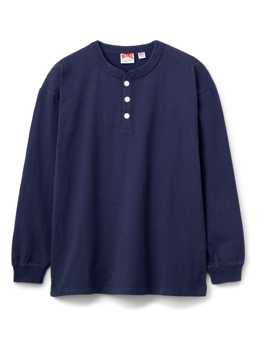 
                  
                    【NUTMEG MILLS】USAコットン ヘンリーネック ロンT
                  
                