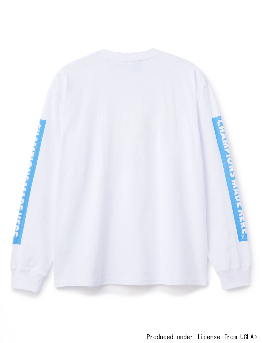 
                  
                    UCLA CHAMPIONS MADE HERE 袖プリント ロン T
                  
                