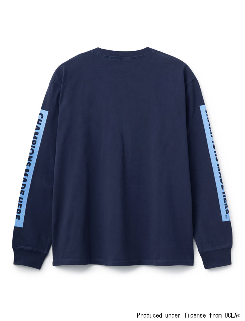 
                  
                    UCLA CHAMPIONS MADE HERE 袖プリント ロン T
                  
                