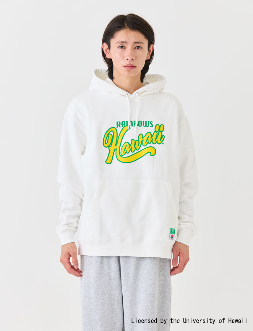 ハワイ大学 発泡プリント プルパーカー